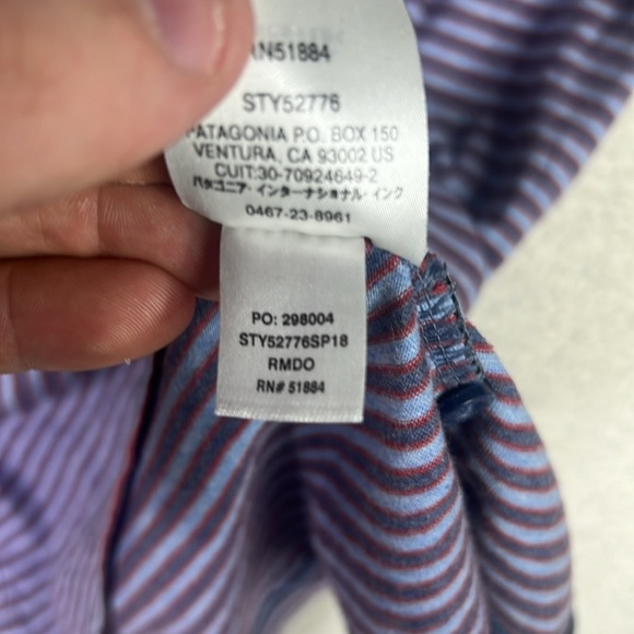 Patagonia Men’s Squeaky Clean Polo Shirt Blue Size Large - Picture 8 of 9